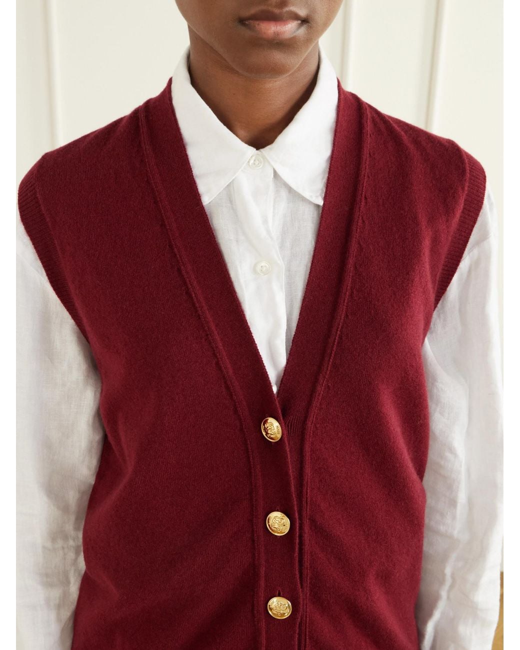 Blazé Milano Red Vest With Buttons