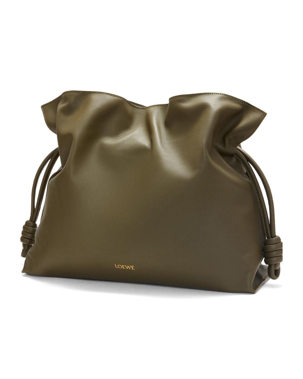 Loewe Green Large Flamenco Clutch