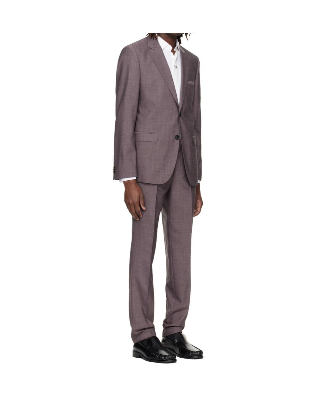 Boss Purple Long-Sleeved Blazer And Two-Piece Suit for men