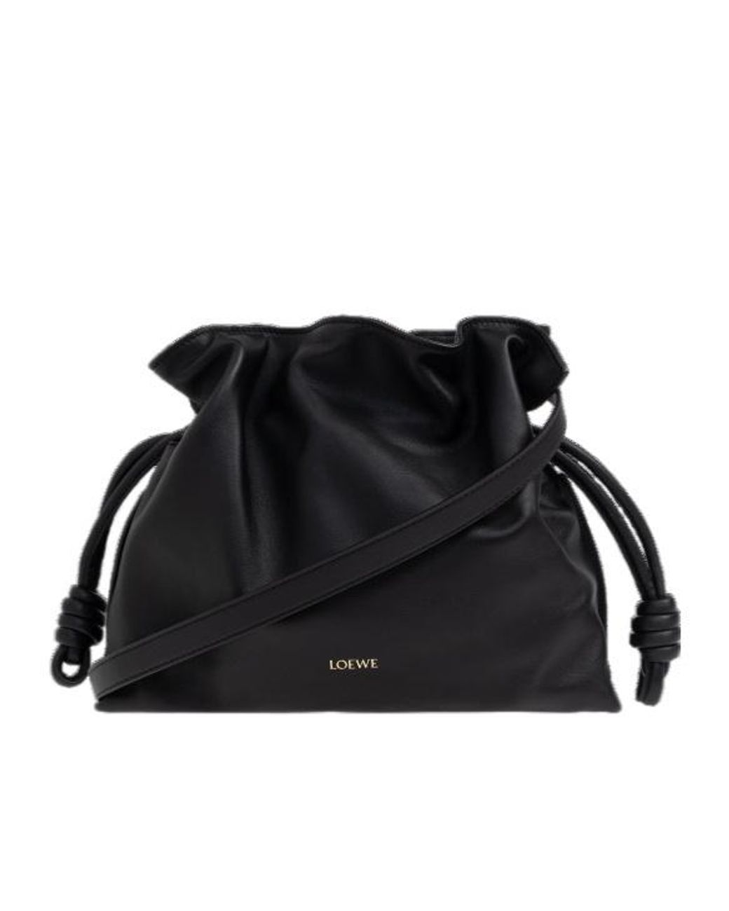 Loewe Black Medium Flamenco Clutch Bag