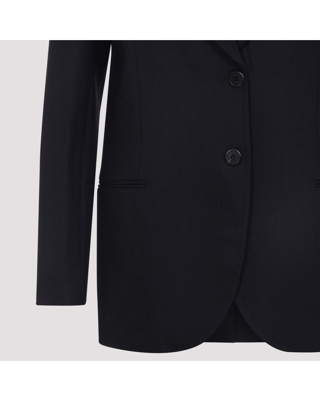 Prada Blue Single-Breasted Tailored Blazer