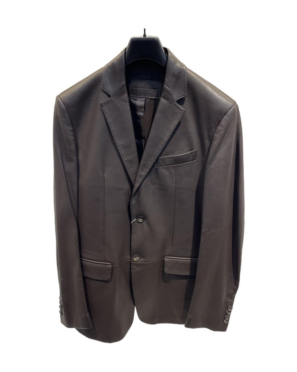 Ferragamo Black Long-Sleeved Casual Jacket for men