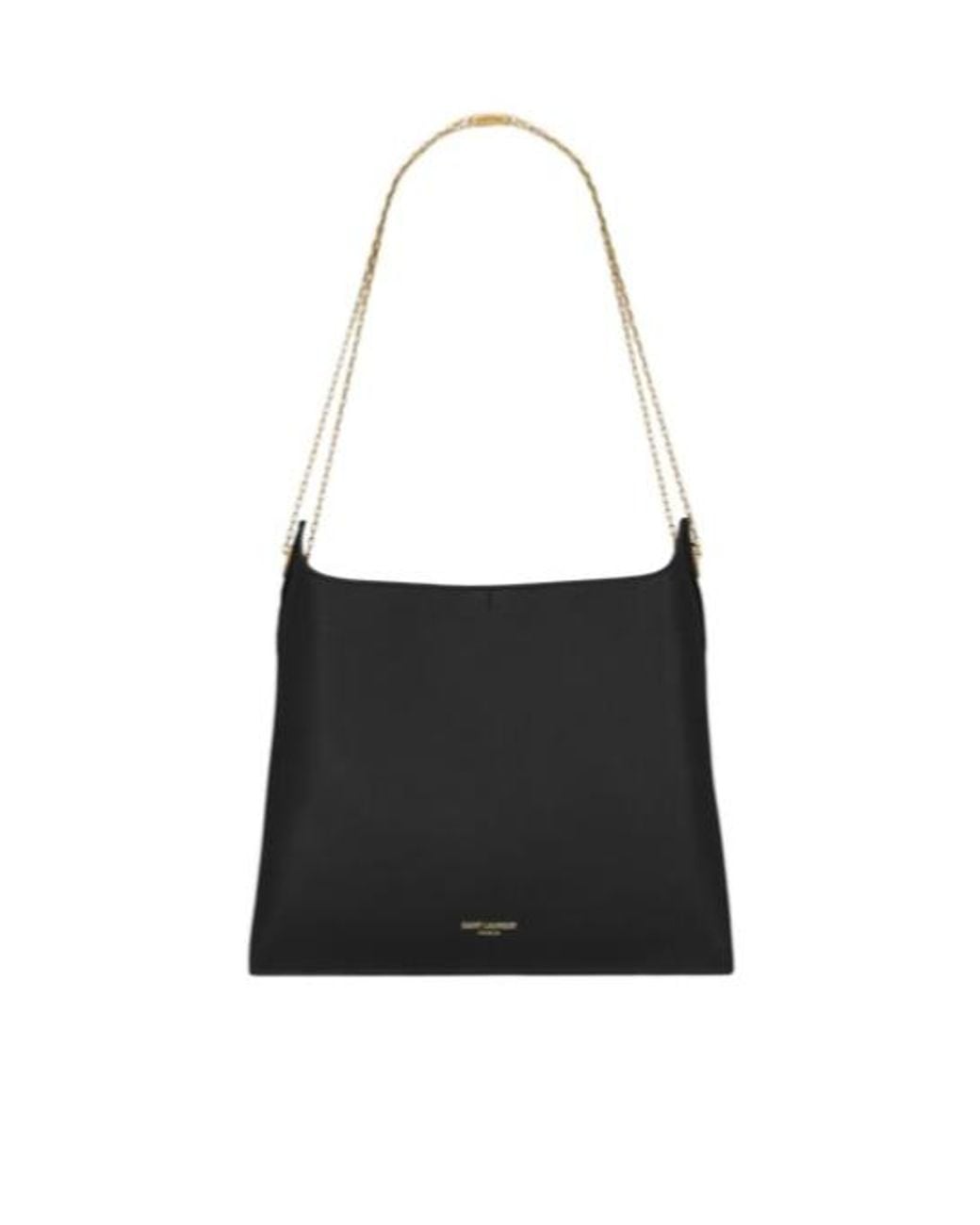 Saint Laurent White Liane Logo Printed Shoulder Bag