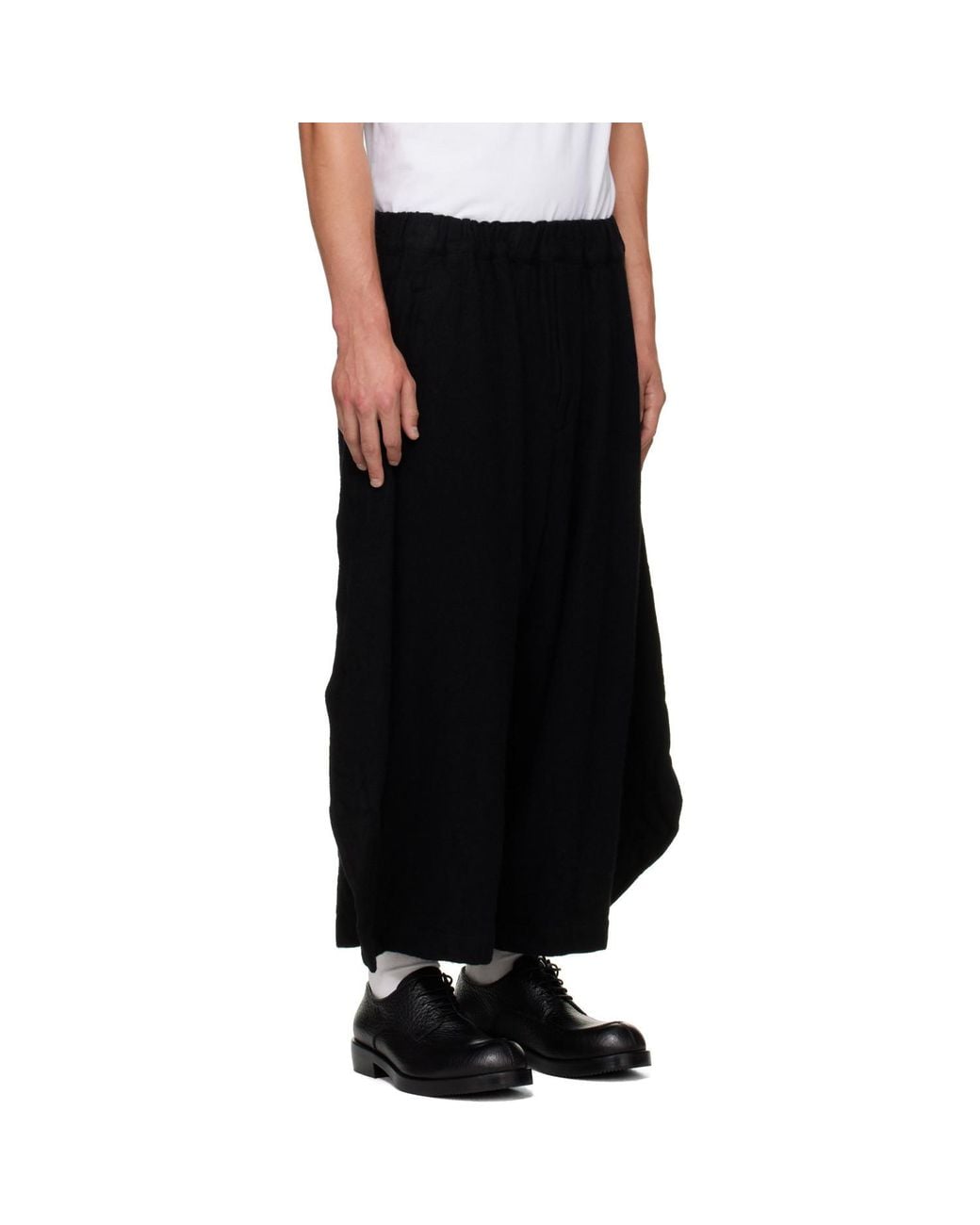 Comme des Garçons Black Elastic-Waist Trousers for men
