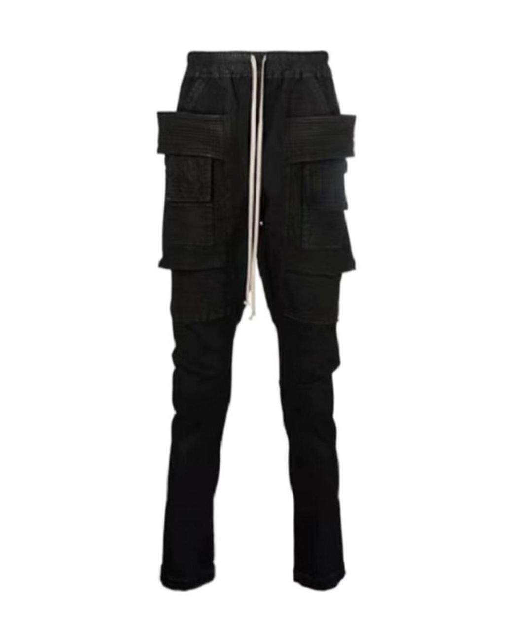 Rick Owens Black Skinny Cargo Trousers for men