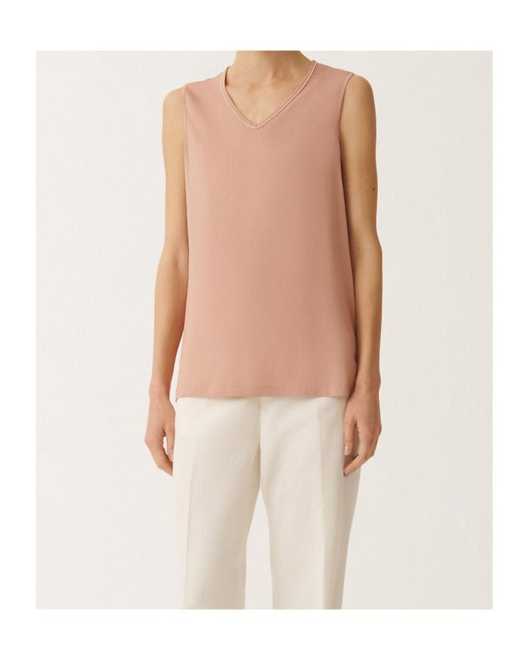 Fabiana Filippi Pink V-Neck Vest
