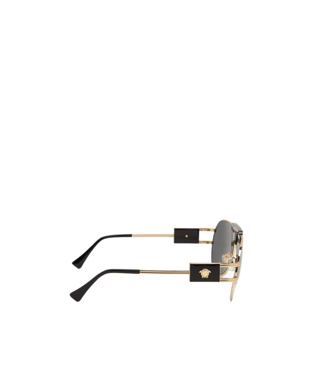 Versace Metallic Logo Sunglasses for men