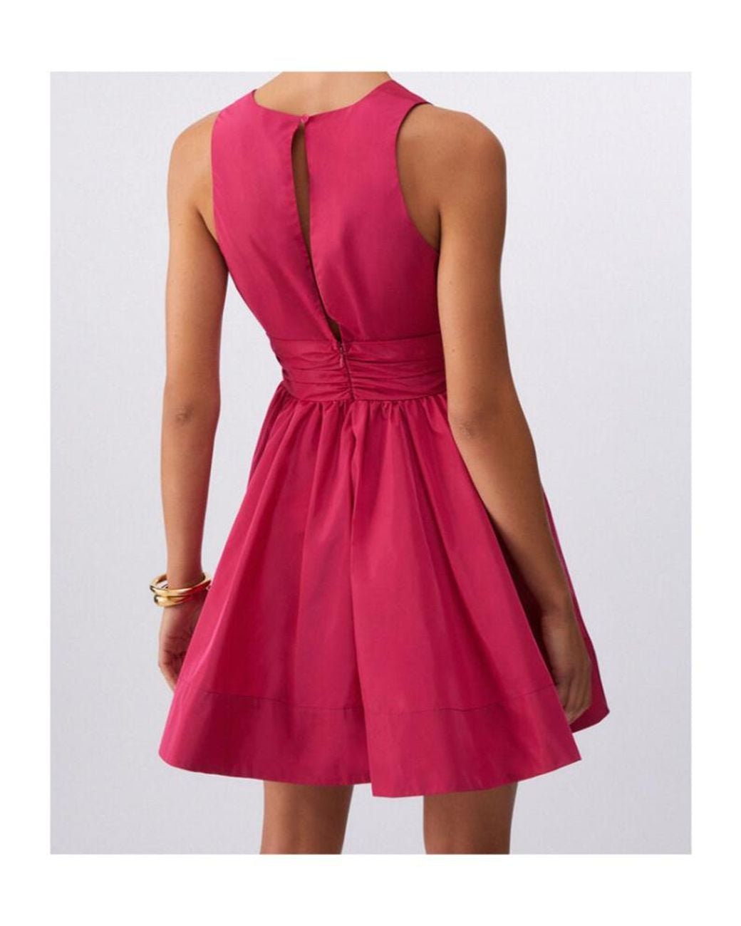 Liu Jo Pink Short Taffeta Dress