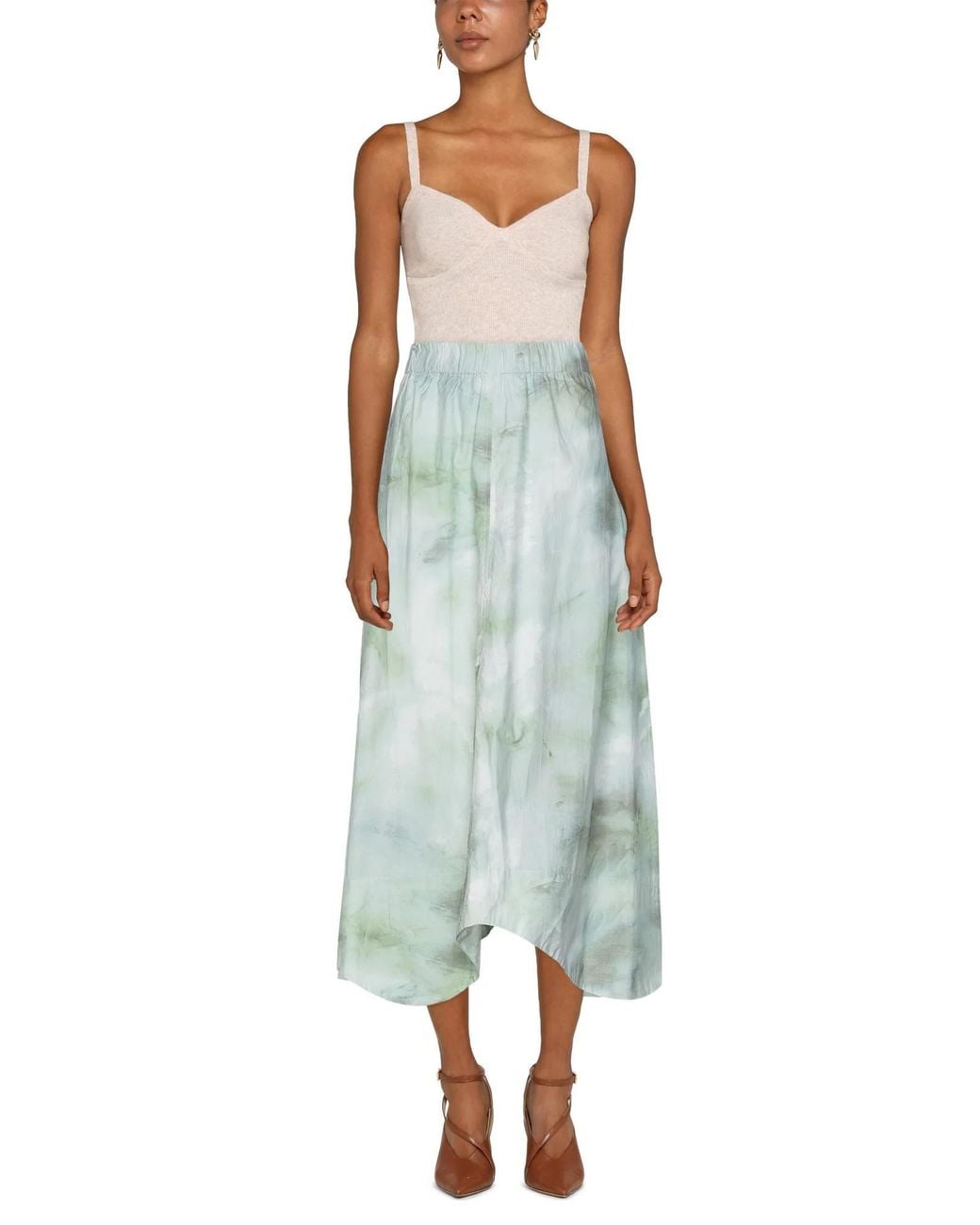 Ganni Blue Woven Pocket Skirt