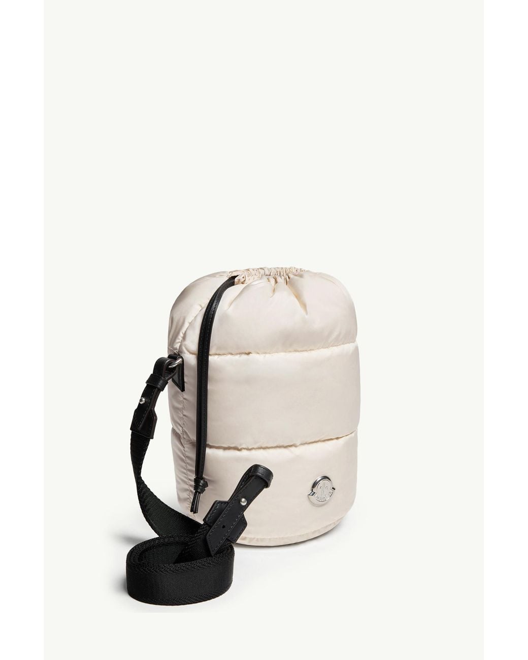 Moncler White Caradoc Drawstring Bucket Bag