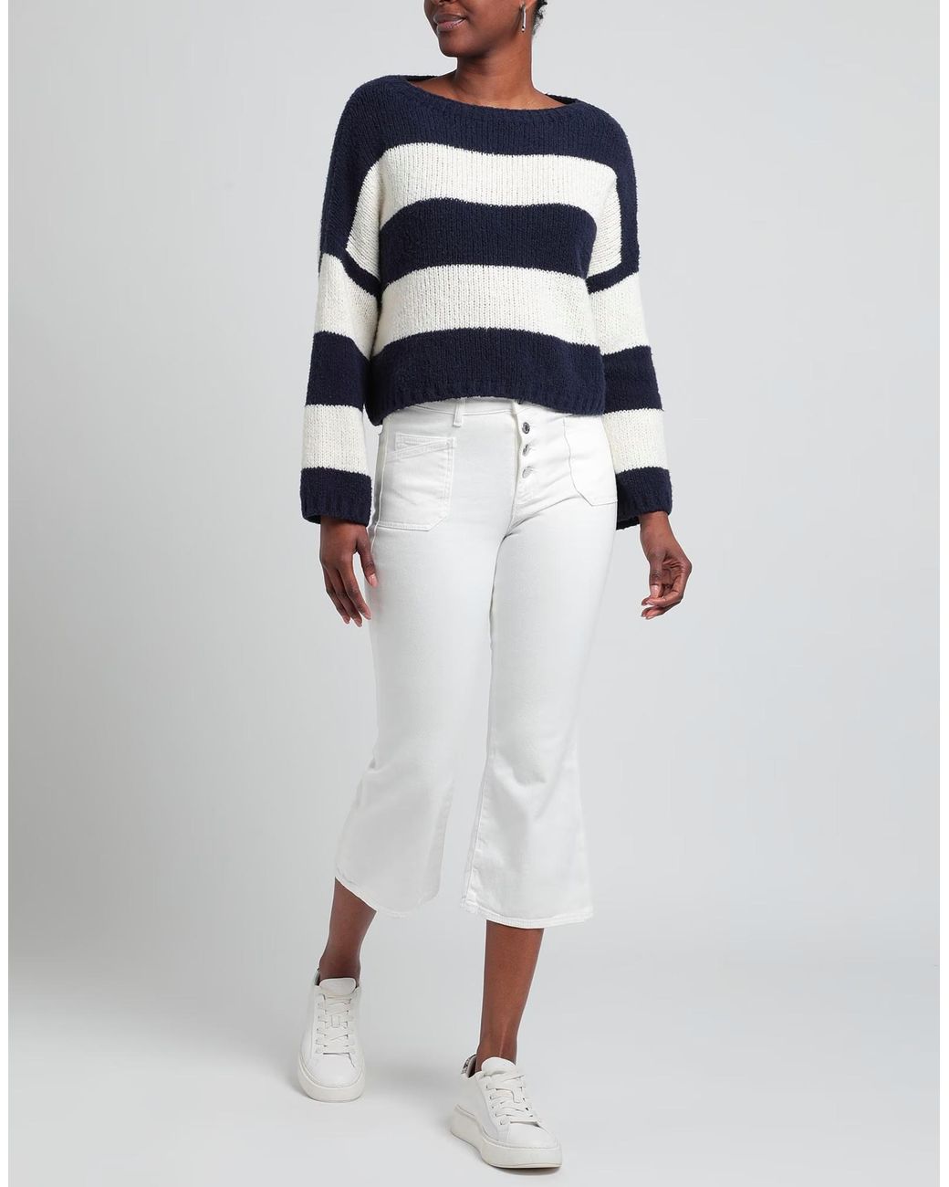 MAX&Co. White Belt Loop Jeans
