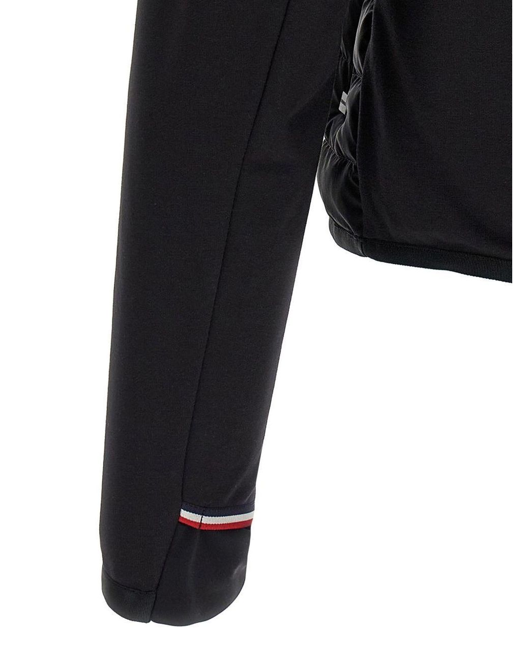 Moncler Black Grenoble Padded Zip-Up Hoodie for men