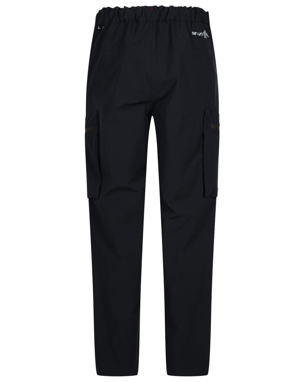 Moncler Black Grenoble Zip Detailed Straight Leg Trousers