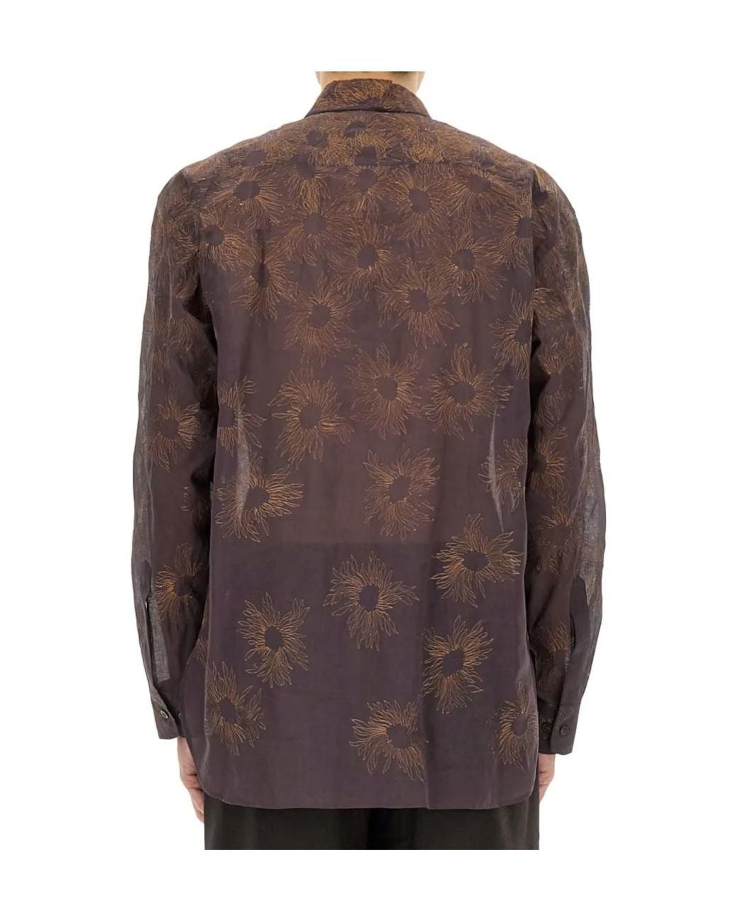 Dries Van Noten Brown Croom Buttoned Shirt for men