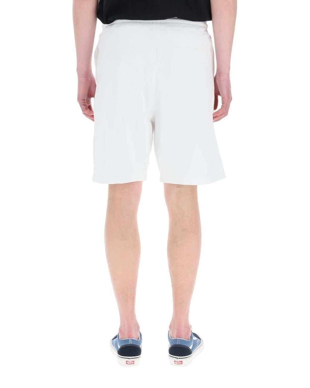 Marcelo Burlon White County Of Milan Tempera Cross Basket Shorts for men