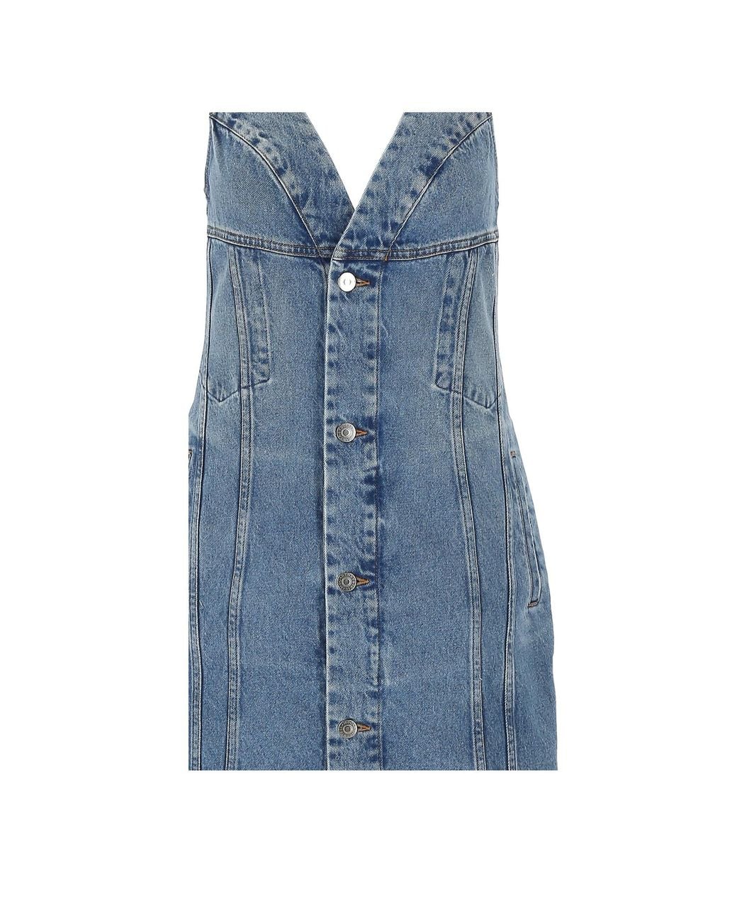 Stella McCartney Blue Button-Front Dress
