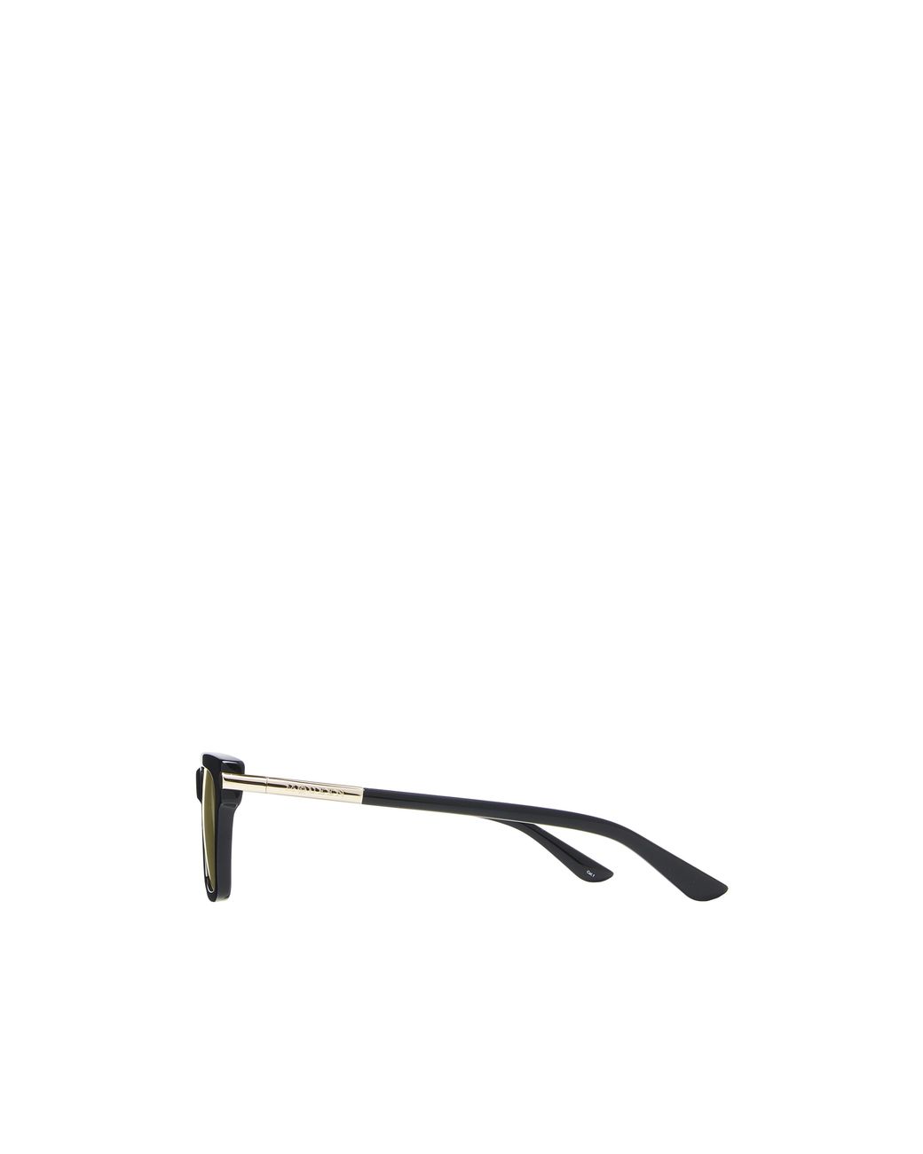 McQueen Metallic Eyewear T-Bar Icon Square Frame Sunglasses for men
