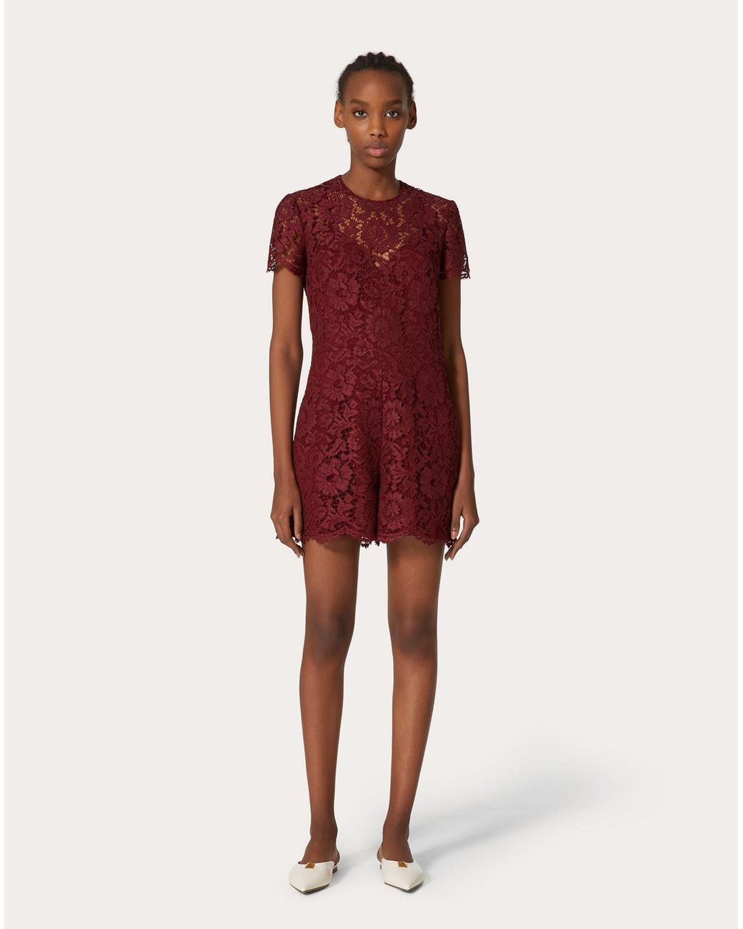 Valentino Red Lace Dress
