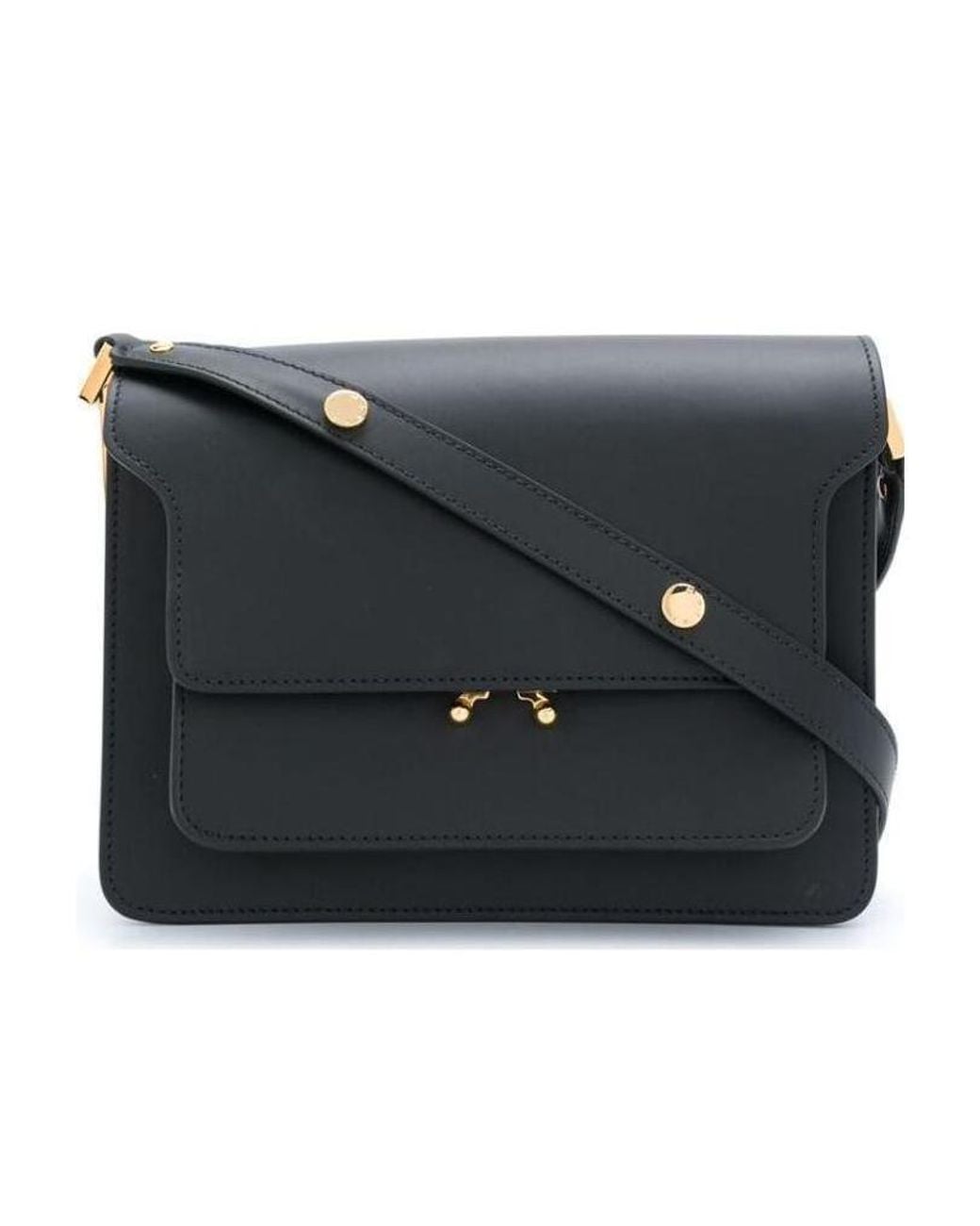 Marni Black Trunk Medium Shoulder Bag