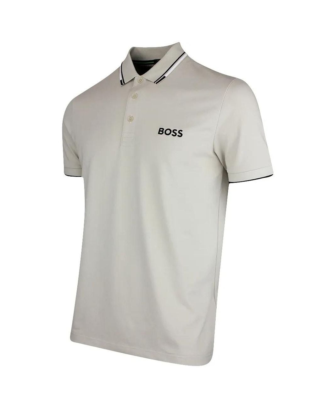 Boss Gray Short-Sleeve Polo Shirt for men