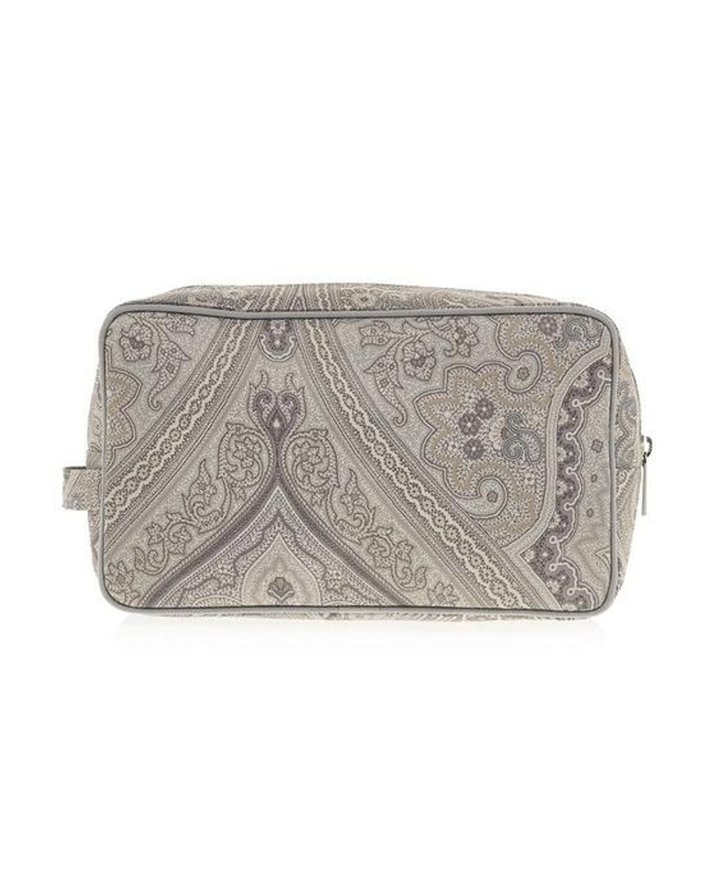 Etro Gray Logo Clutch