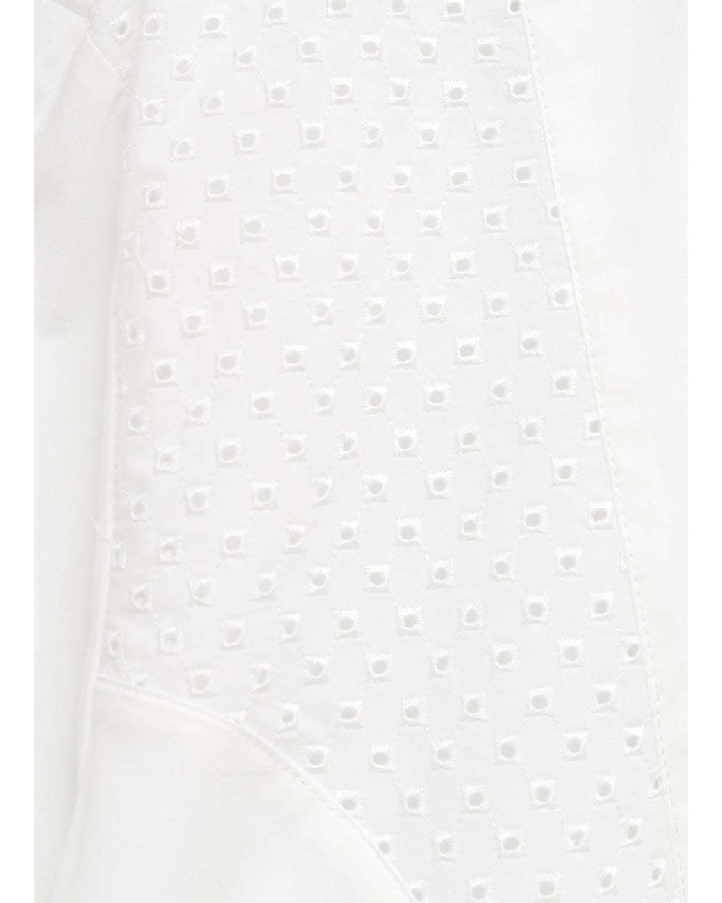 Moncler White San Gallo Poplin Shirt