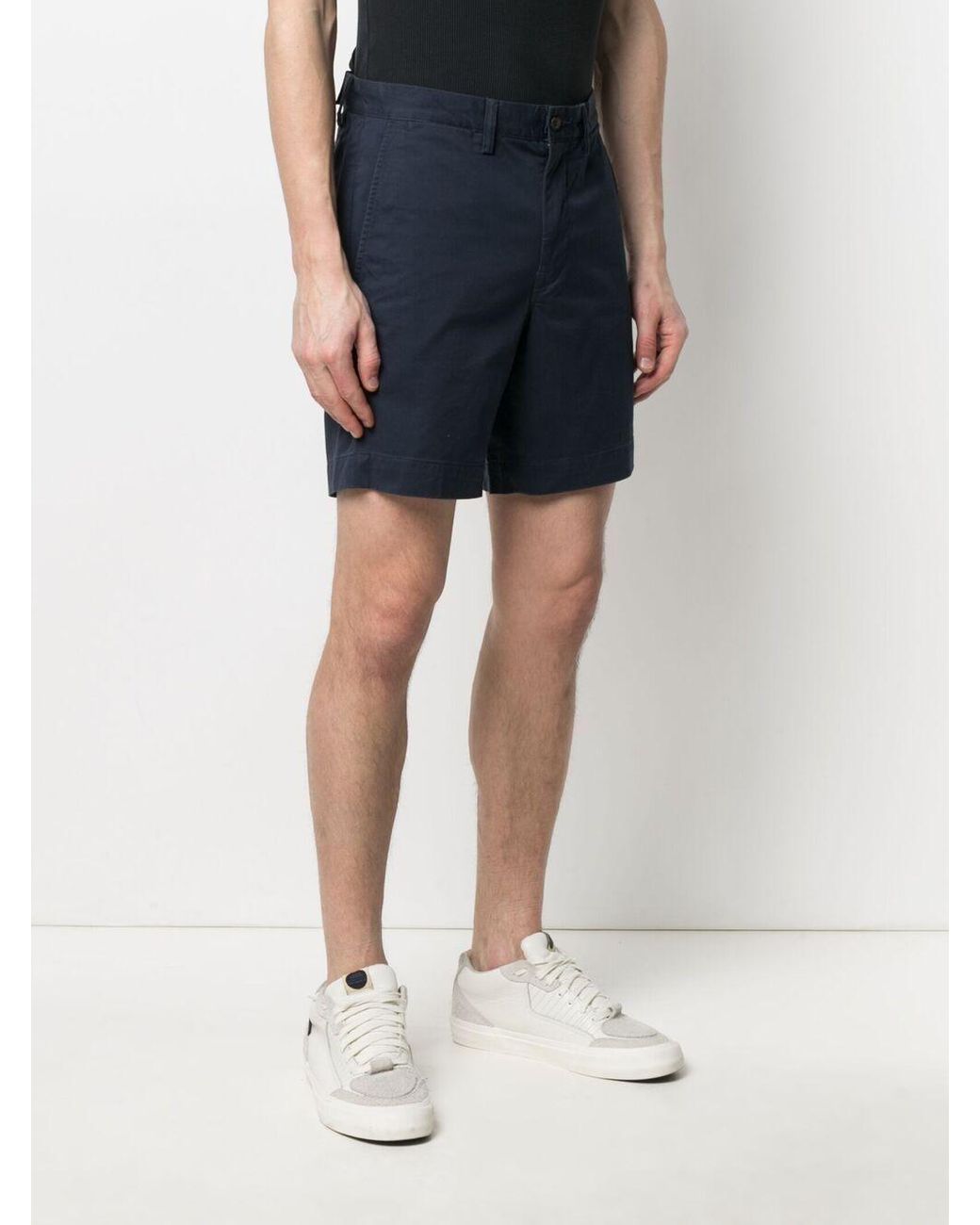 Polo Ralph Lauren Blue 8-Inch Stretch Straight Fit Chino Shorts for men
