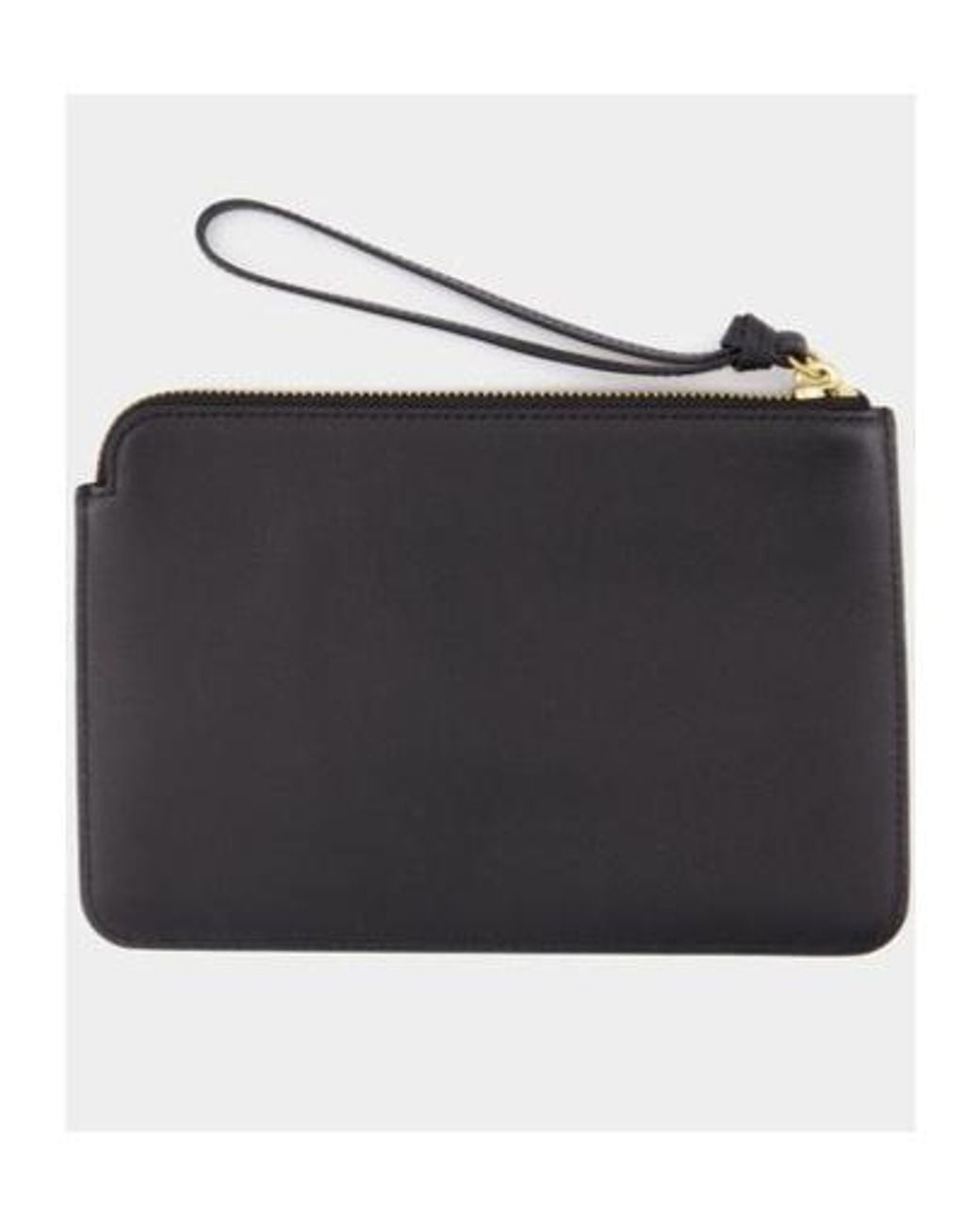 Isabel Marant Black Leather Oskan Flat Pouch