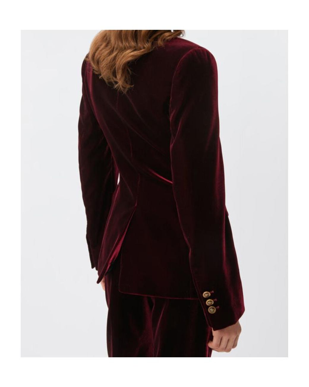 Versace Purple Viscose Velvet Blazer