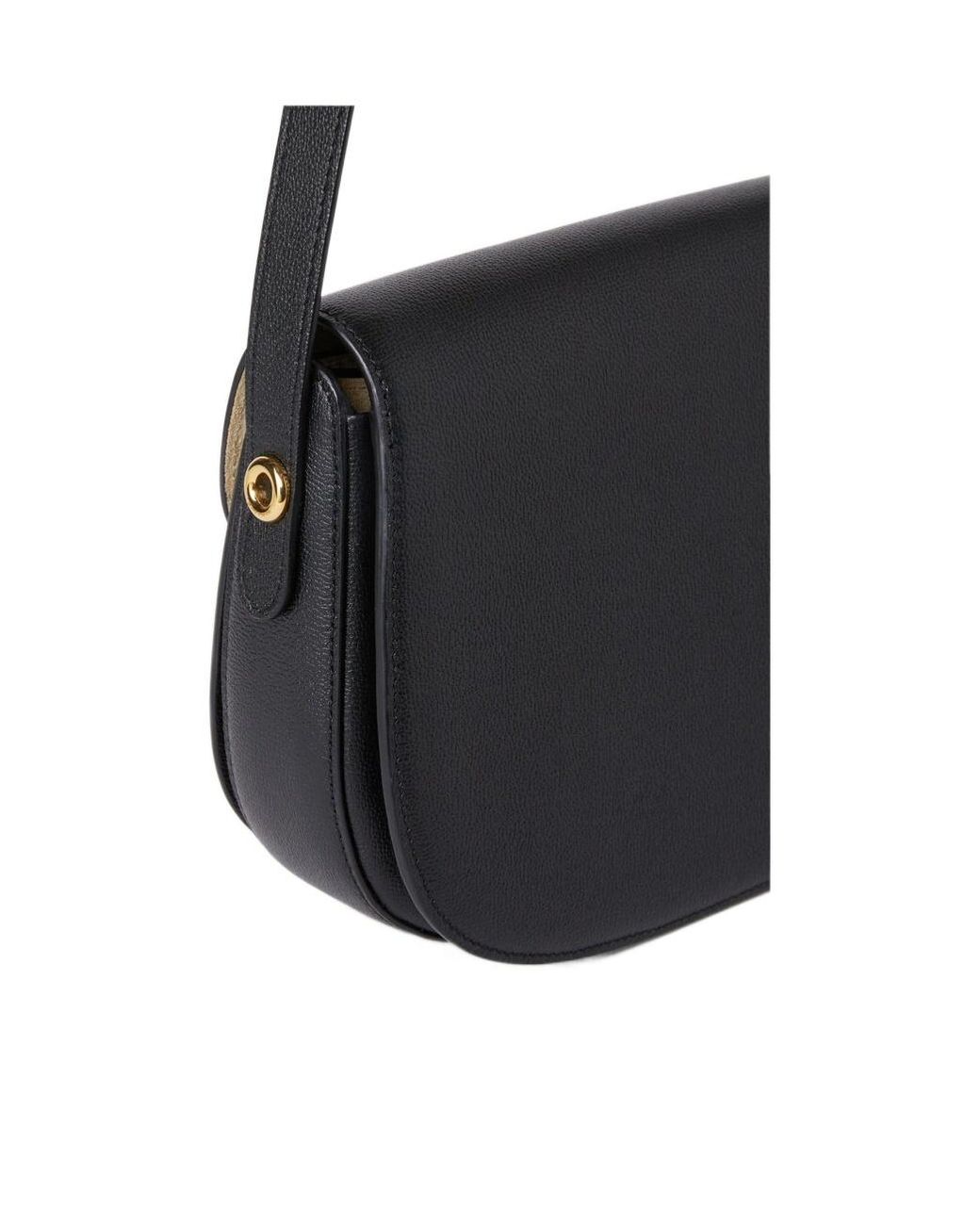 Loro Piana Black Ghiera Logo Shoulder Bag