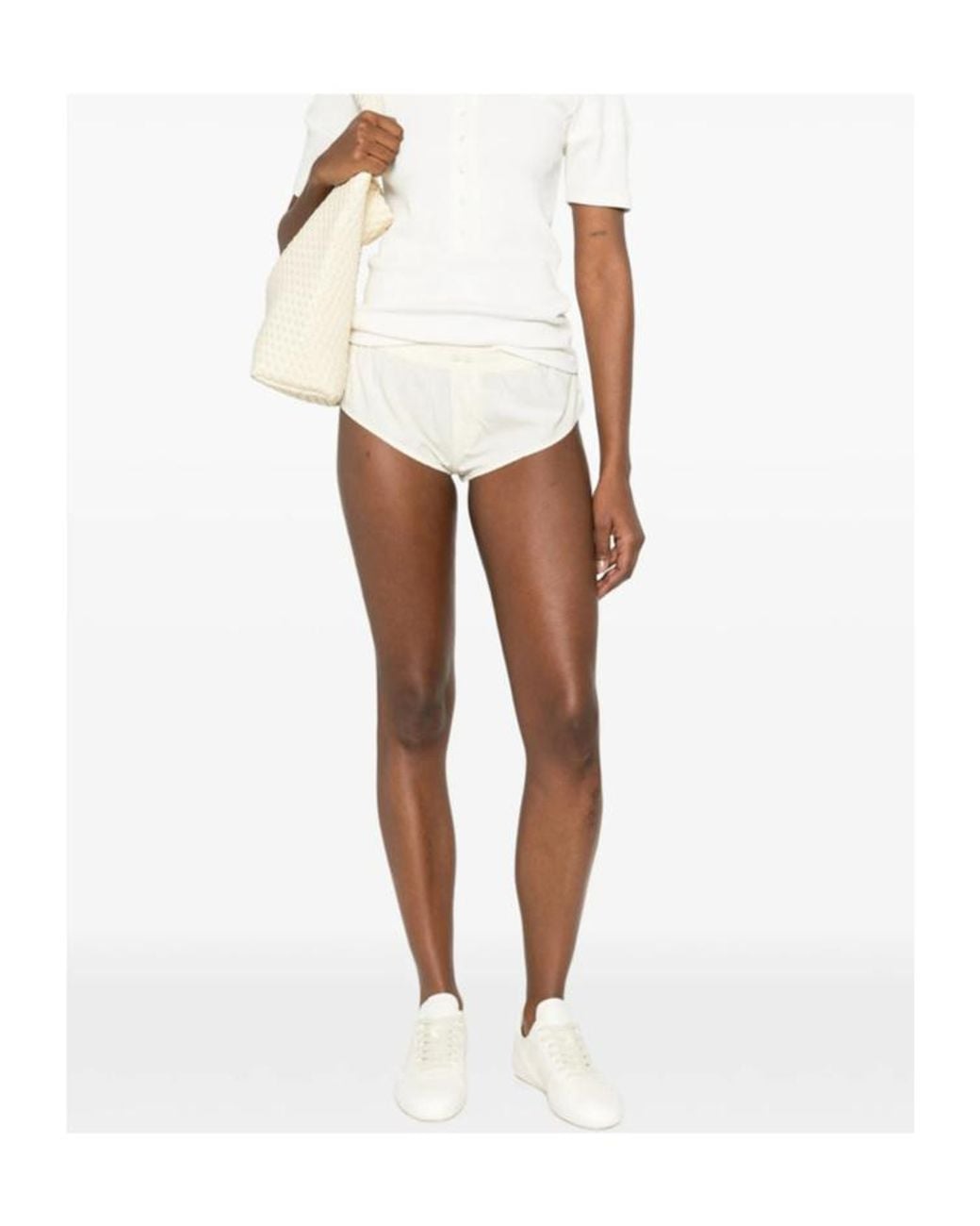 Entire studios White Button Shorts