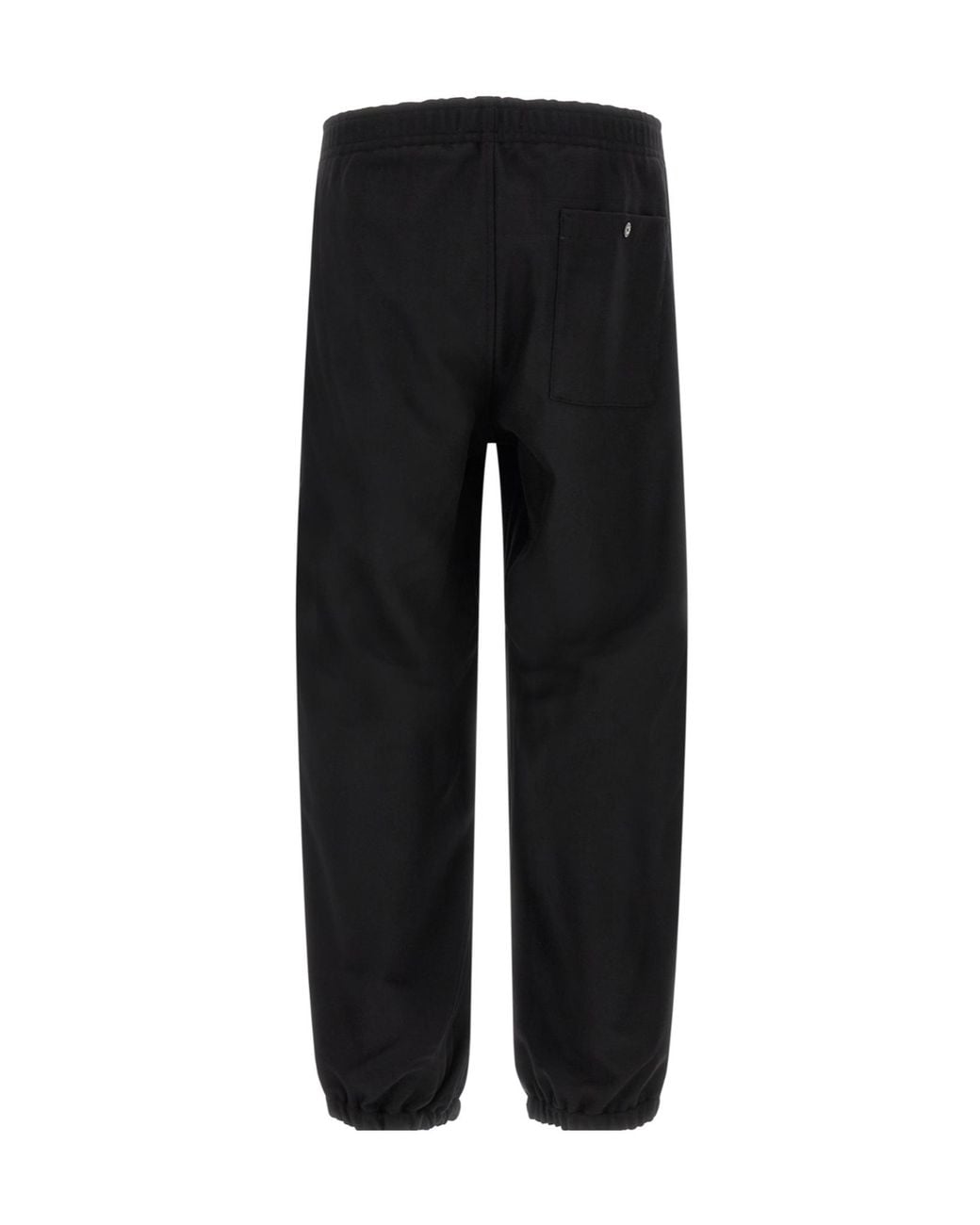 Stone Island Black Ghost Cuffed Trousers for men