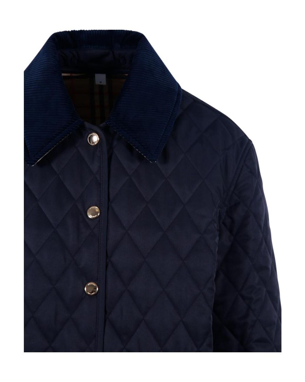 Burberry Blue Quilted Jacket