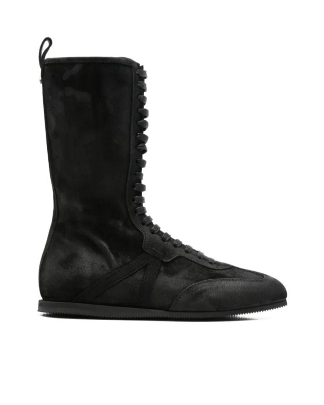 Ann Demeulemeester Black Suede Boots