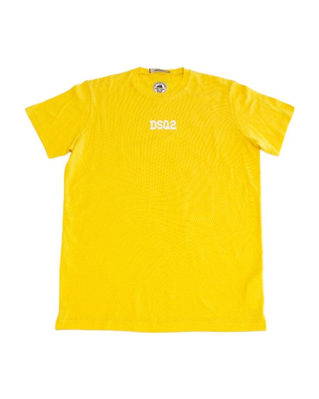 DSquared² Yellow Open-Necked Shirt for men