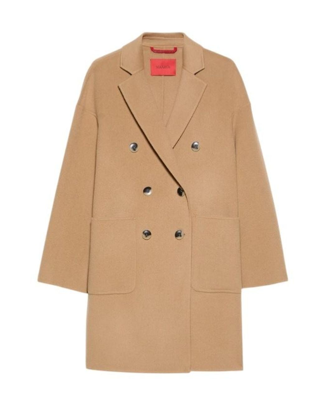 MAX&Co. Natural Double-Woven Wool Coat