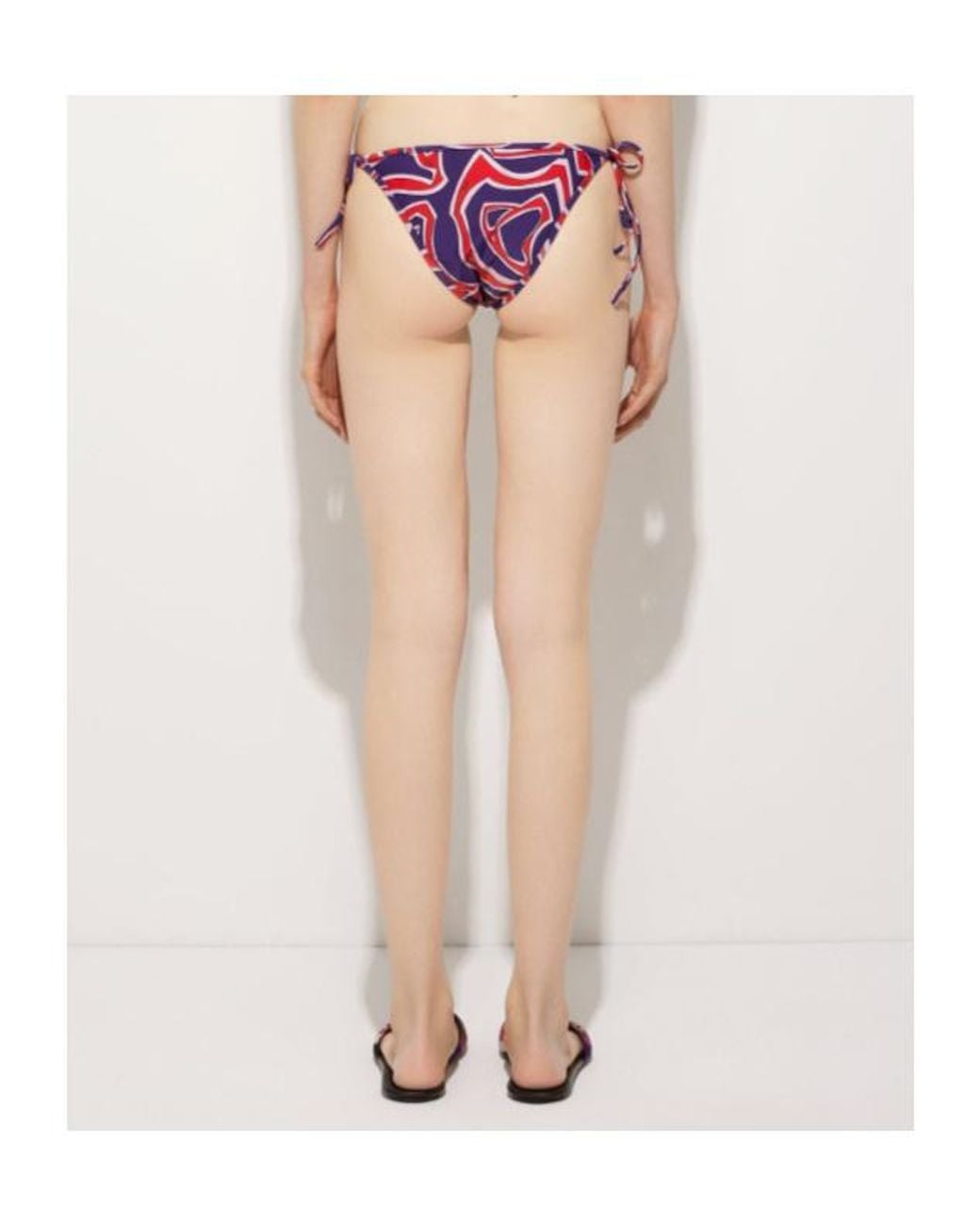 Emilio Pucci Purple Pucci Labirinto Print Bikini Bottom