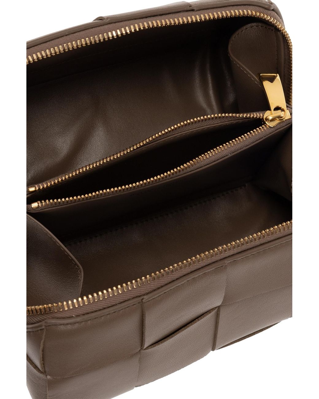 Bottega Veneta Brown Cassette Beauty Case