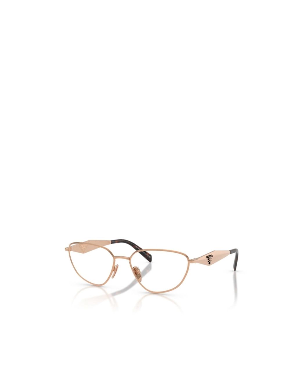 Prada Natural Eyewear Irregular Frame Glasses