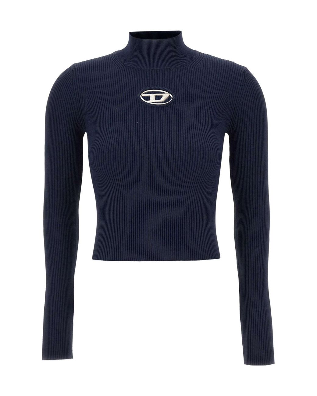 DIESEL Blue M-Valari-Tn Rib-Knit Top