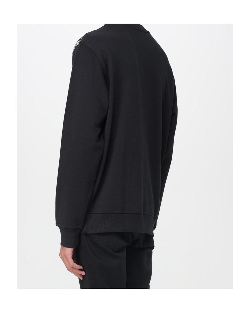 Versace Jeans Black Long-Sleeved Sweatshirt for men