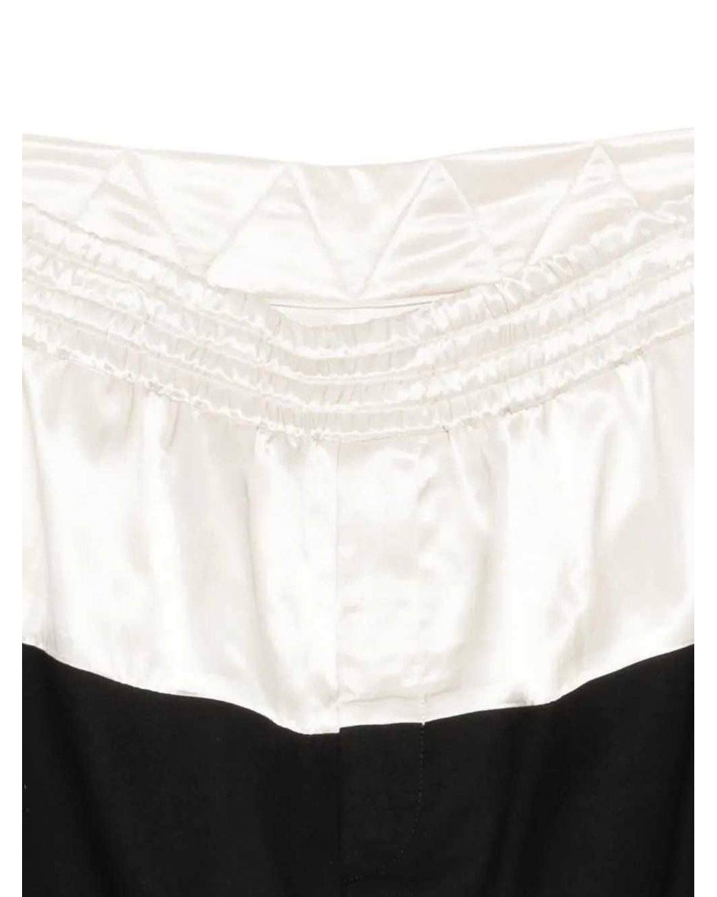 Dries Van Noten Black Panelled Straight-Leg Pants for men