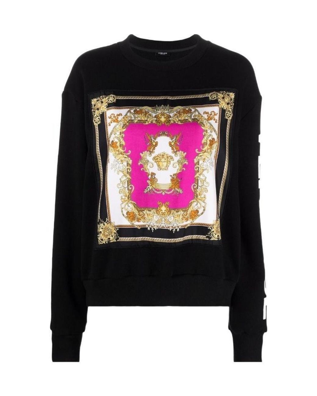 Versace Black Logo-Print Sweatshirt