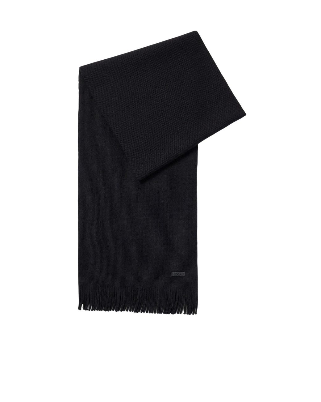Boss Blue Knitted Scarf for men