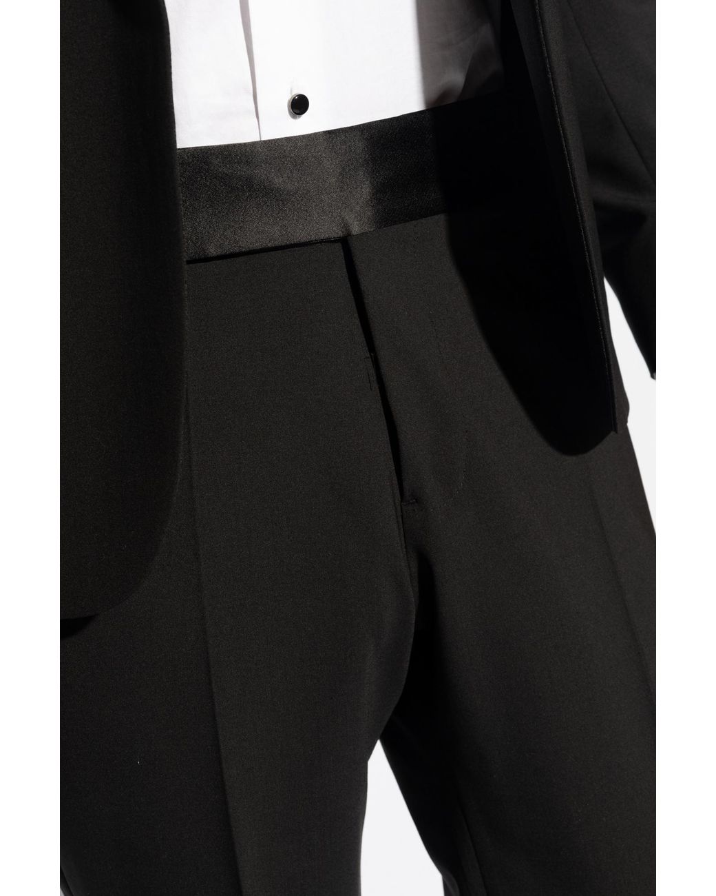 Emporio Armani Black Two-Piece Tailored Suit for men