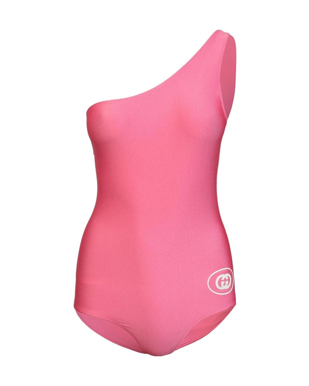 Gucci Pink Oneshoulder Onepiece Swimsuit
