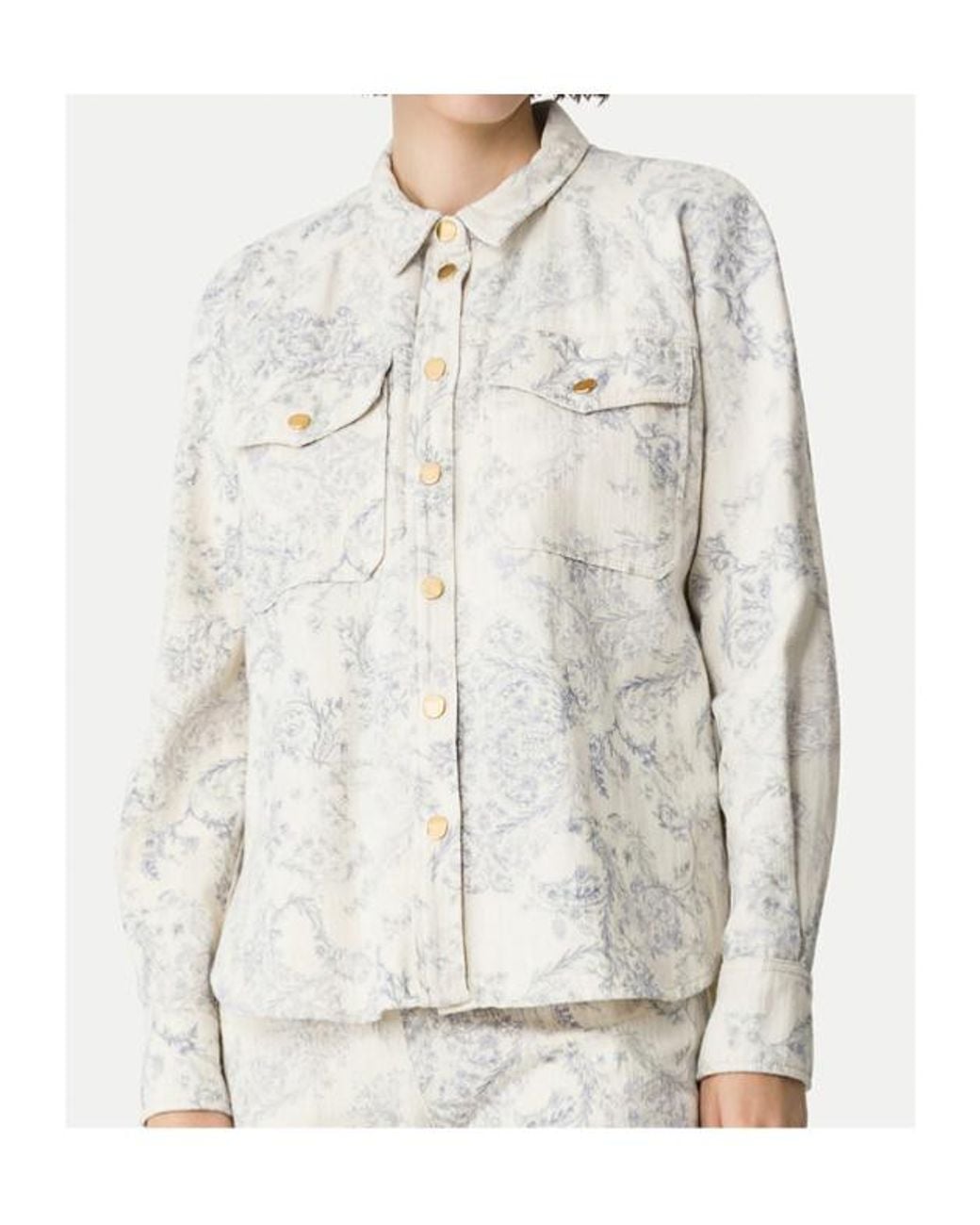Forte_forte White Denim Overshirt Nontiscordardime