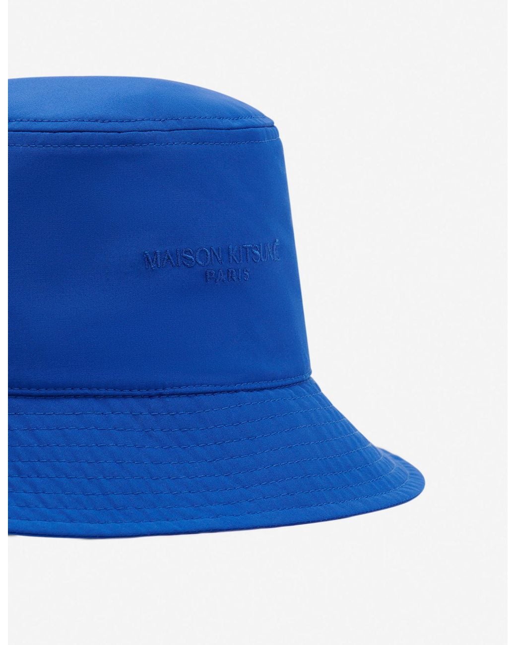 Maison Kitsuné Blue Fisherman's Hat for men