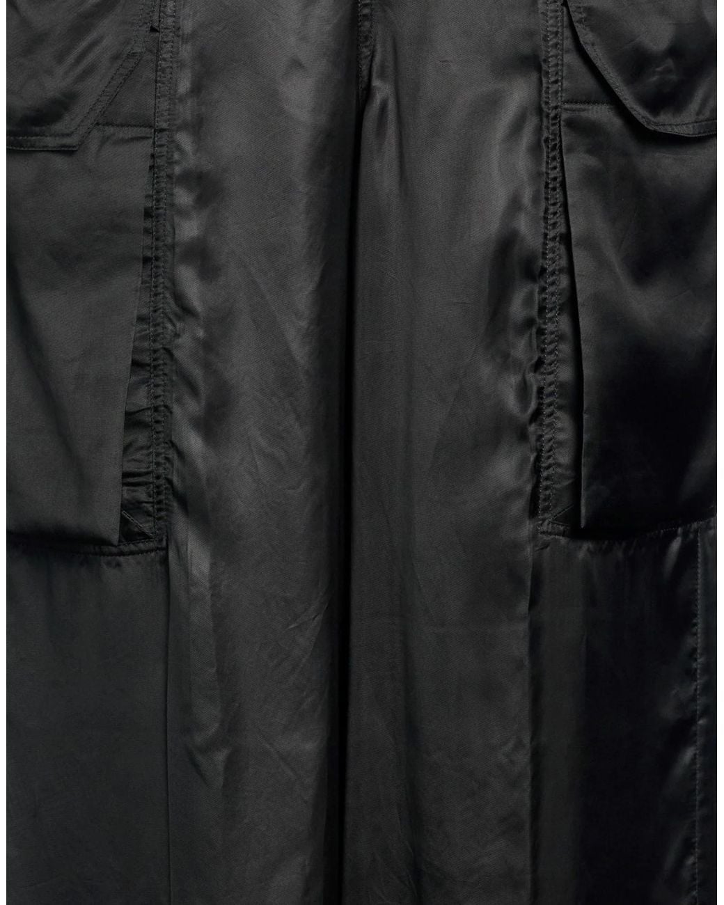 Rick Owens Black Cargo Trousers