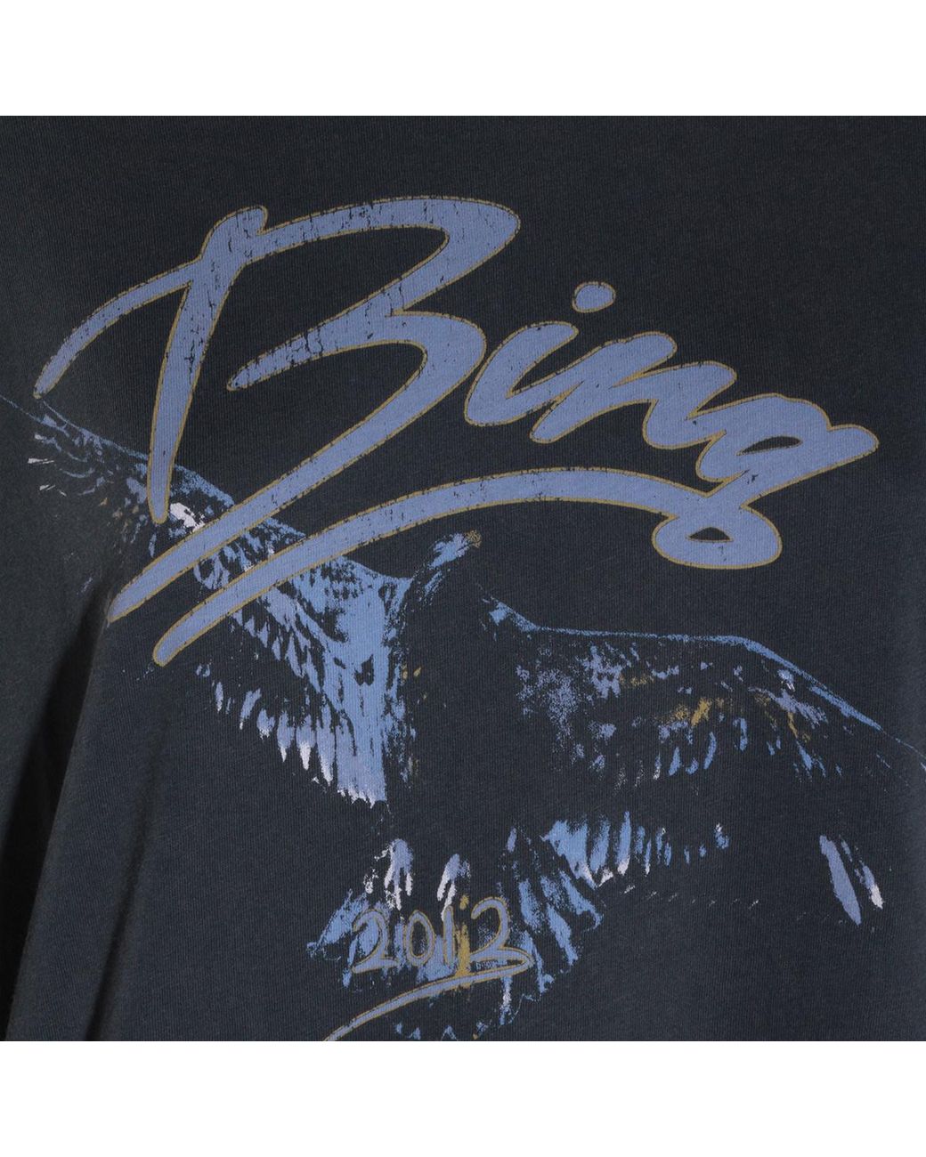 Anine Bing Black Kent Graphic T-Shirts